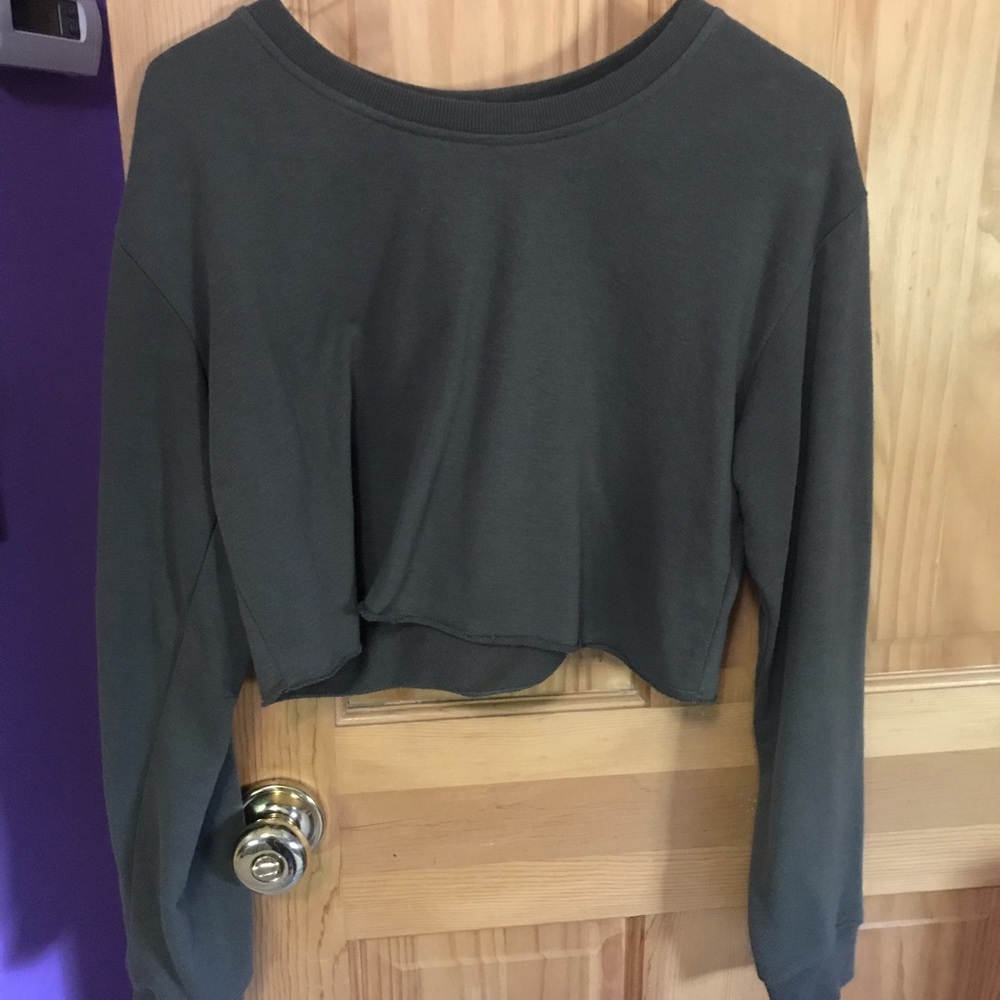 Garage Cropped Crewneck Sweatshirt